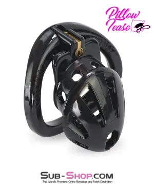 0427AR      Small Black Cage High Security Cock Lock Chastity Device