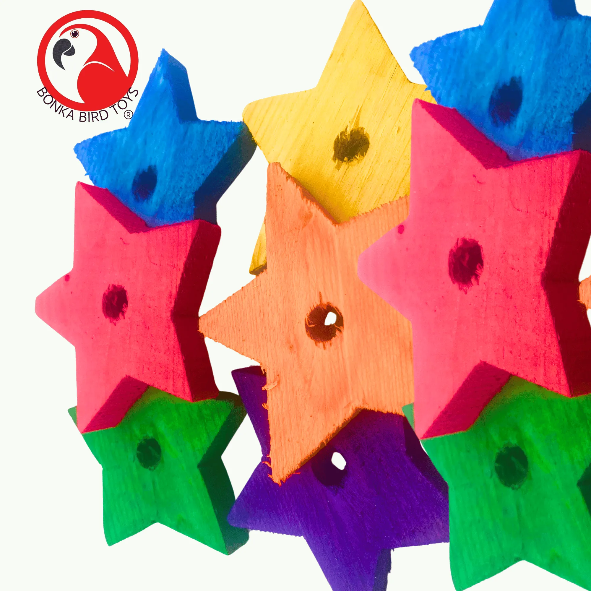 1150 Pack of Six Jumbo Wood Stars