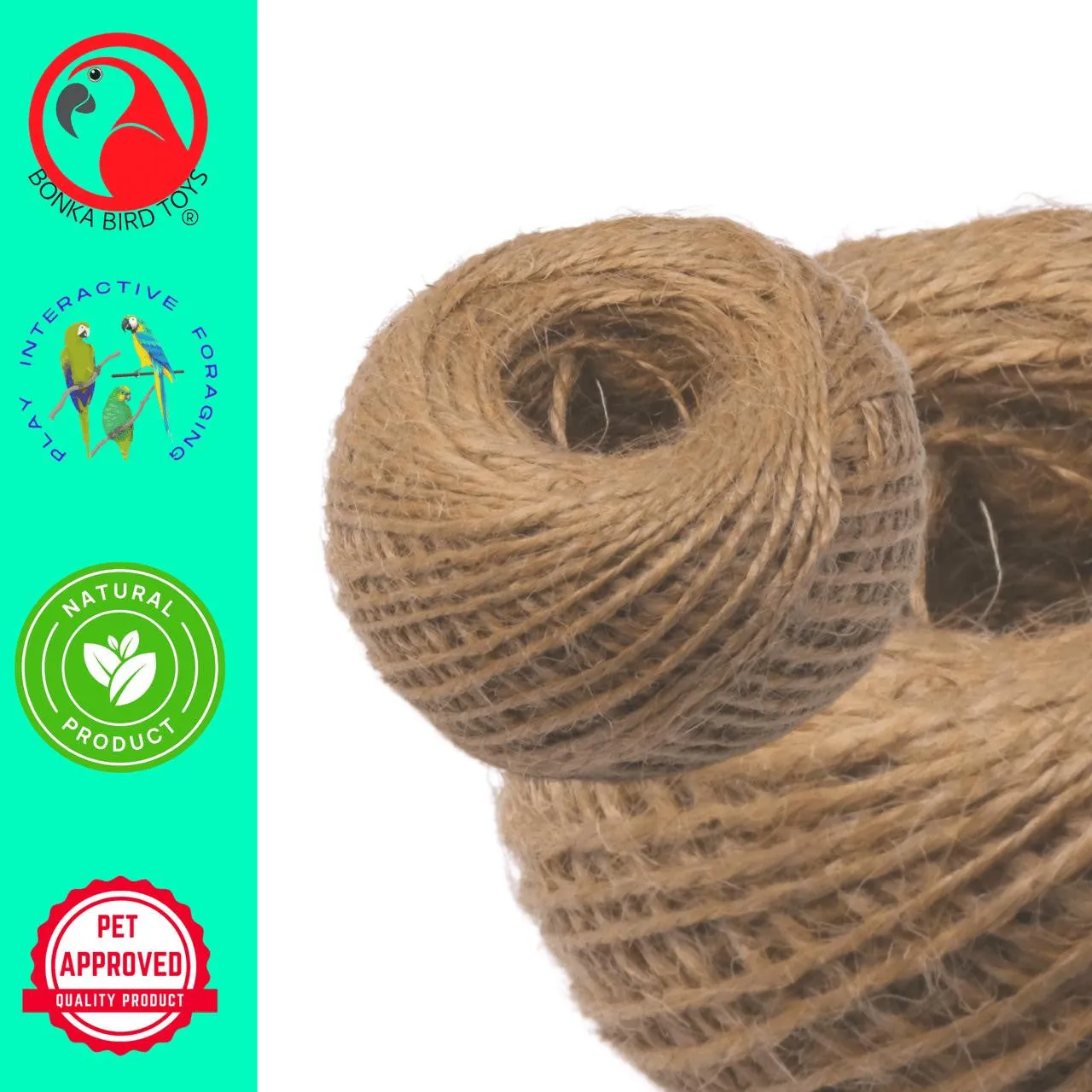 1330 Natural Twisted Jute String Rope 220 ft