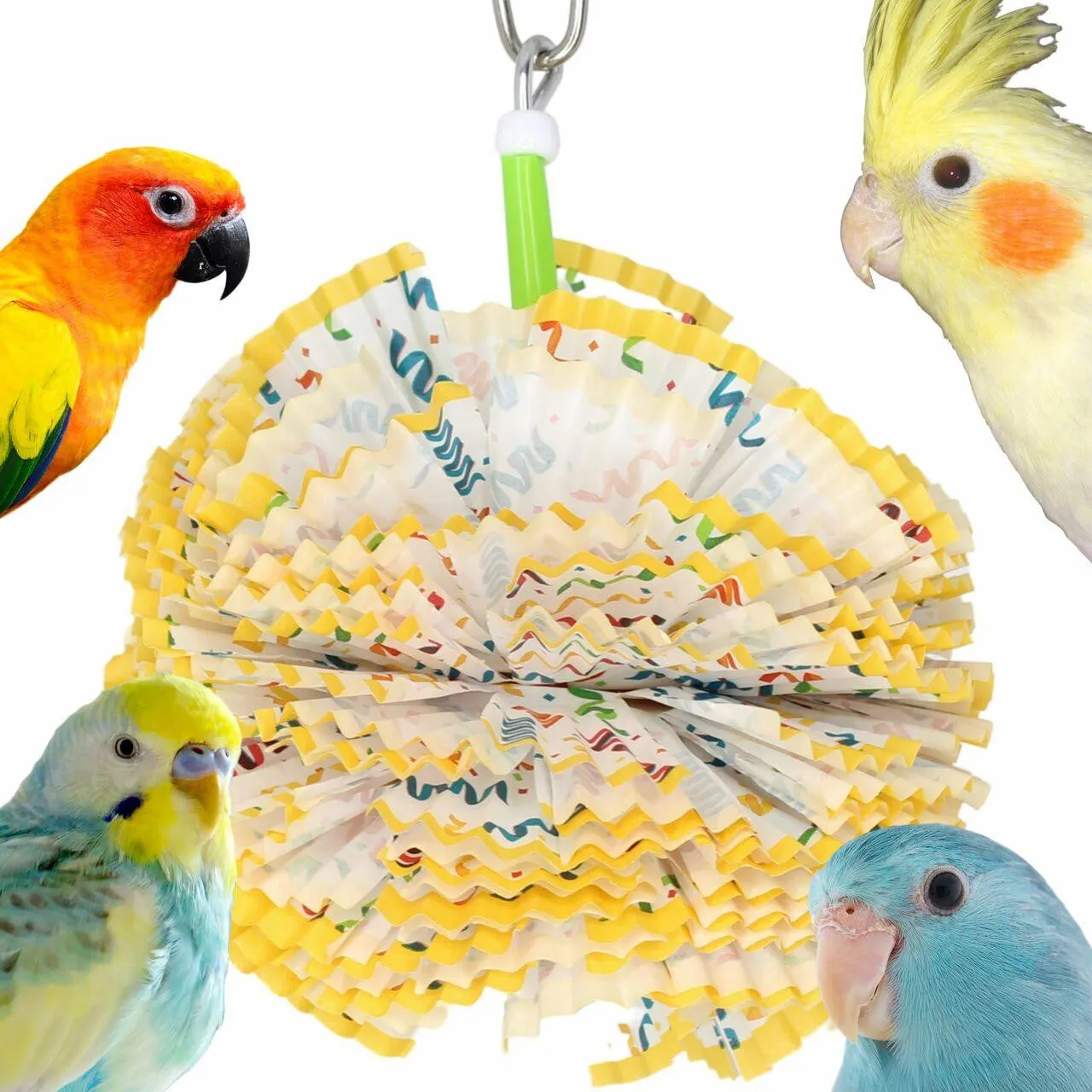 1791 Paper Puff Small Bird Toy