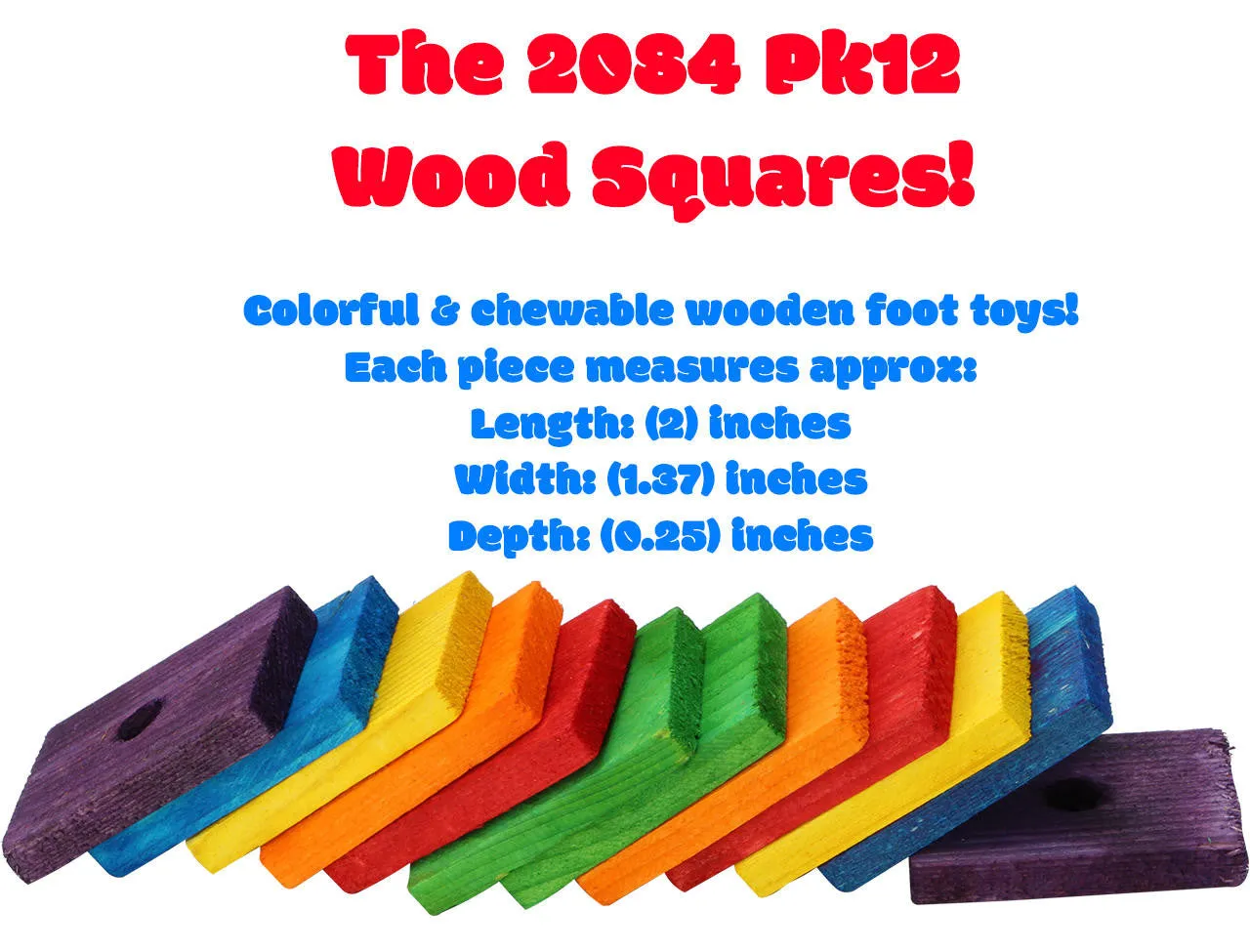 2084 Pk12 Wood Squares