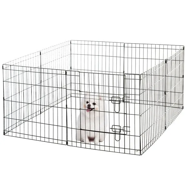 24-Inch 8 Panel Multifunction Cage For Small Animal Pets