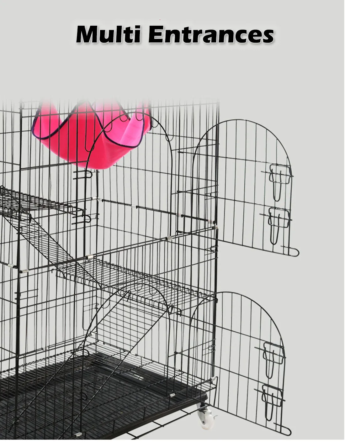 3 Level Rabbit Bird Cage Ferret Parrot Aviary Cat Rat Aviary Budgie Hamster Pet Cages Castor