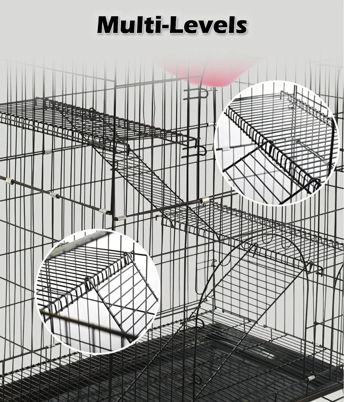 3 Level Rabbit Bird Cage Ferret Parrot Aviary Cat Rat Aviary Budgie Hamster Pet Cages Castor