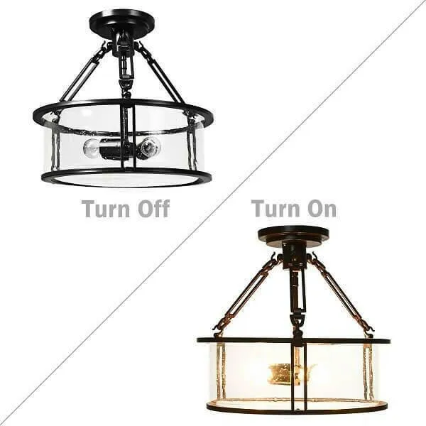 3-Light Flush Mount Ceiling Light