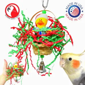 3579 Christmas Twinkle Duck Hat Basket