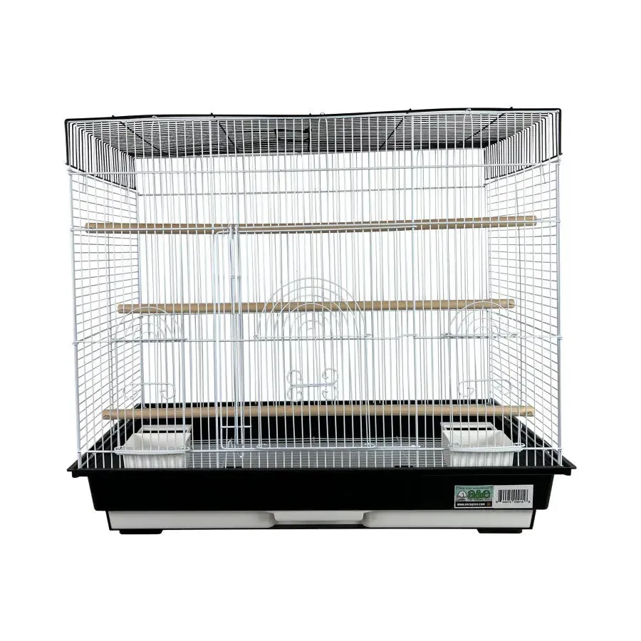 A & E Cages Happy Beaks 2-Tone Flat Top Bird Cage 26In X 14In X 23 in, 2 pk