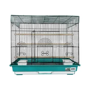 A & E Cages Happy Beaks 2-Tone Flat Top Bird Cage 26In X 14In X 23 in, 2 pk