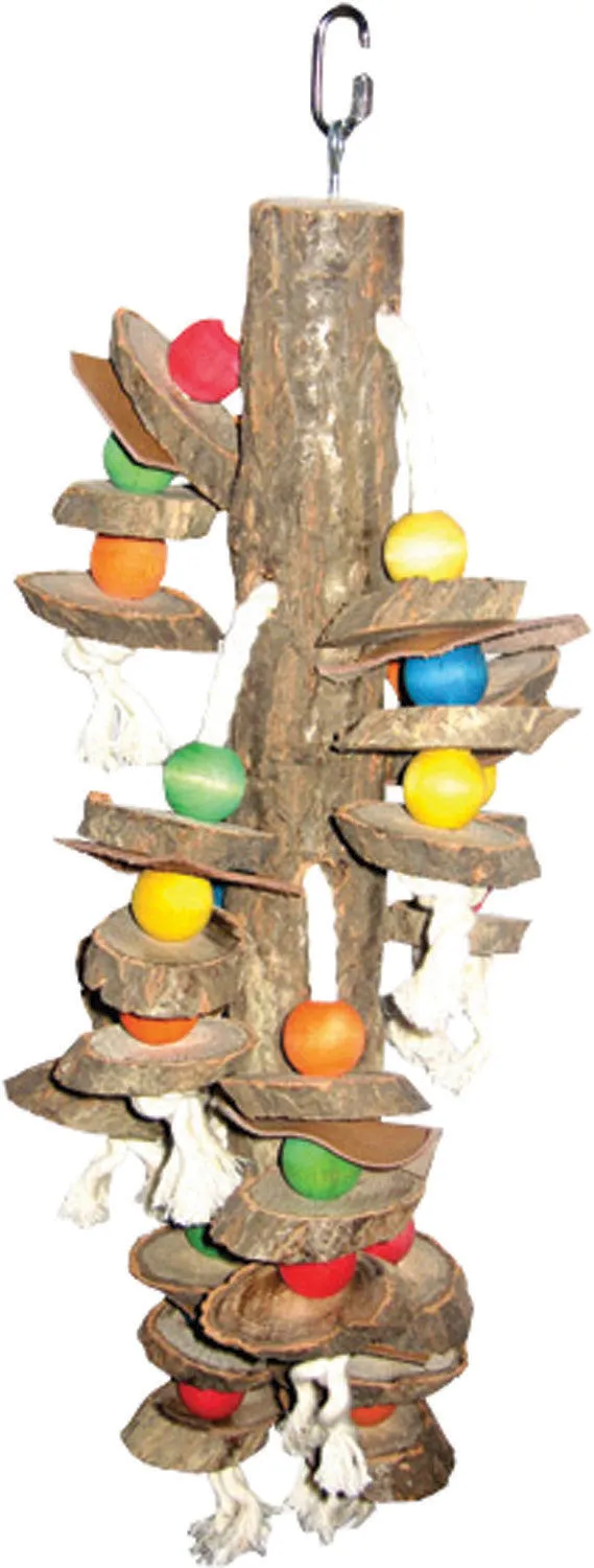 A&e Cage Company - Happy Beaks Wood Hanging Cylinders Bird Toy