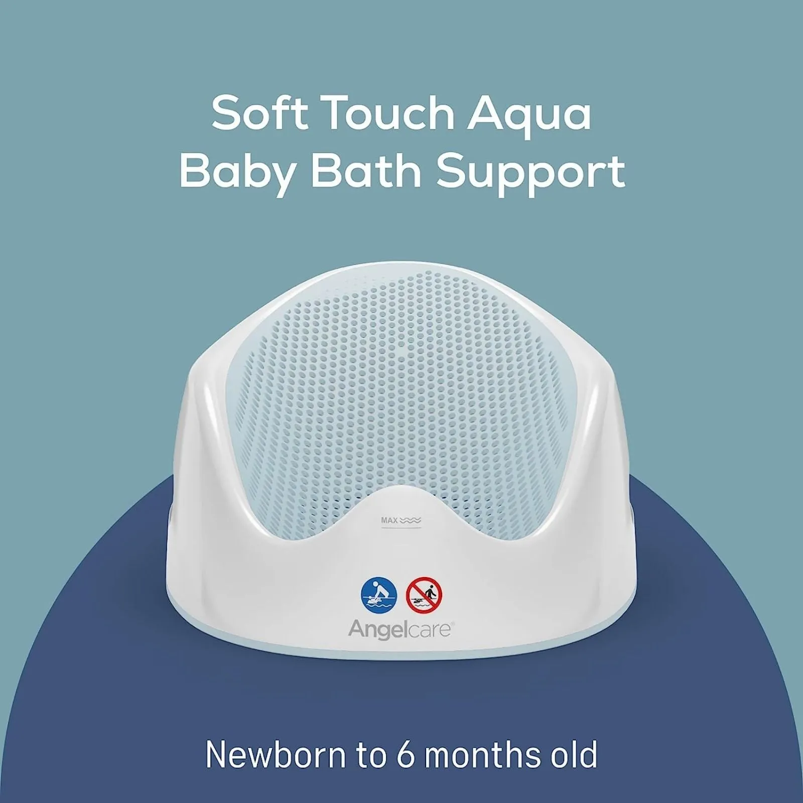 Angelcare Soft-Touch Bath Support Aqua