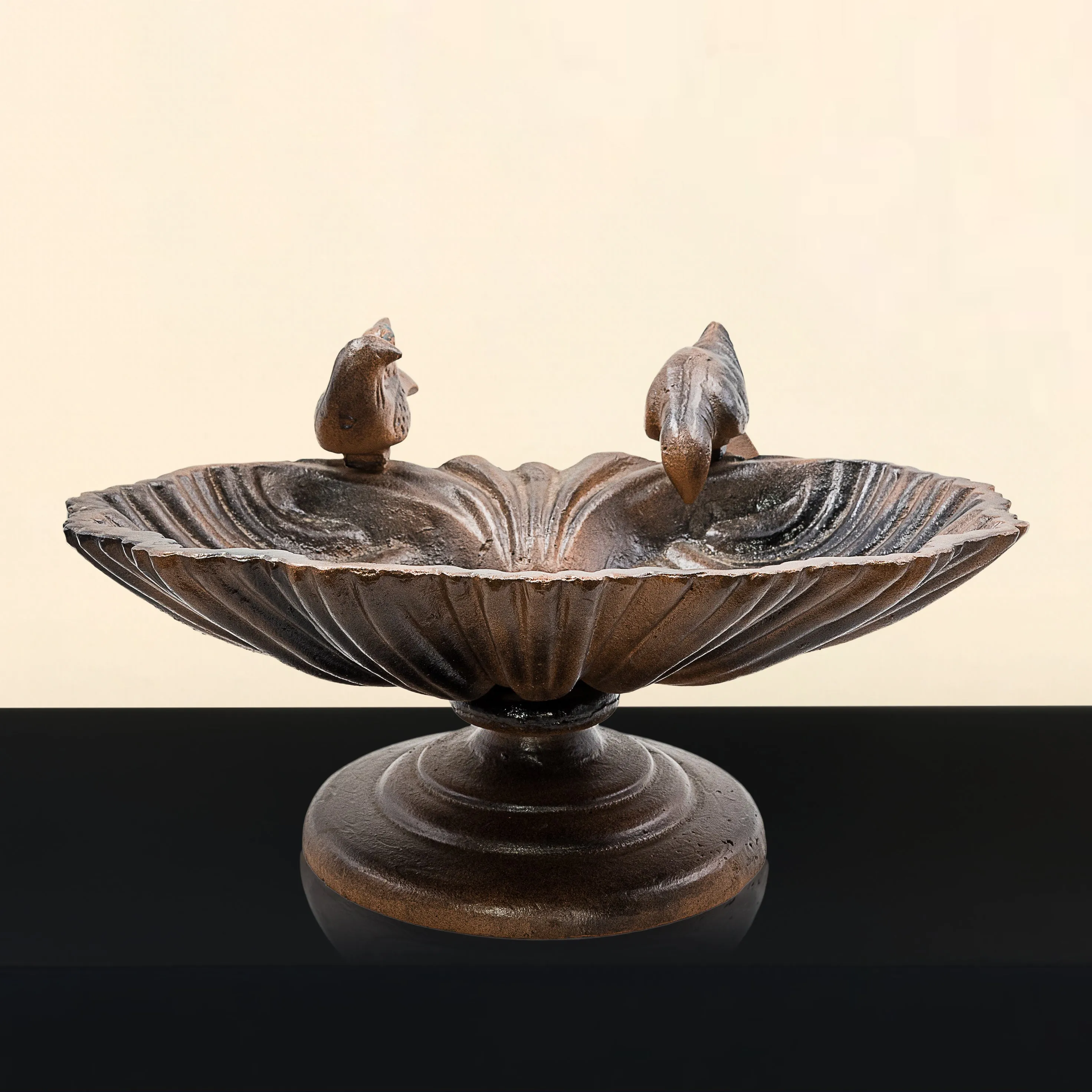 Baseerat:  Cast iron Bird bath