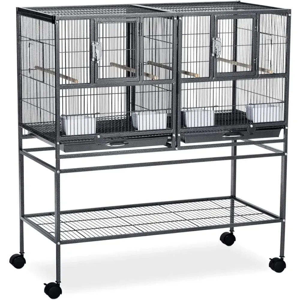 Bird Cage with Stand and Cage Divider