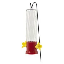 Bird Feeder, Hummingbird, Mini, Stake, 3-oz.