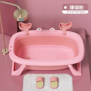 Children'S Bathtub Lying Support Universal Bathtub Extra Large Extended Baby Newborn Products Baby Bathtub Folding