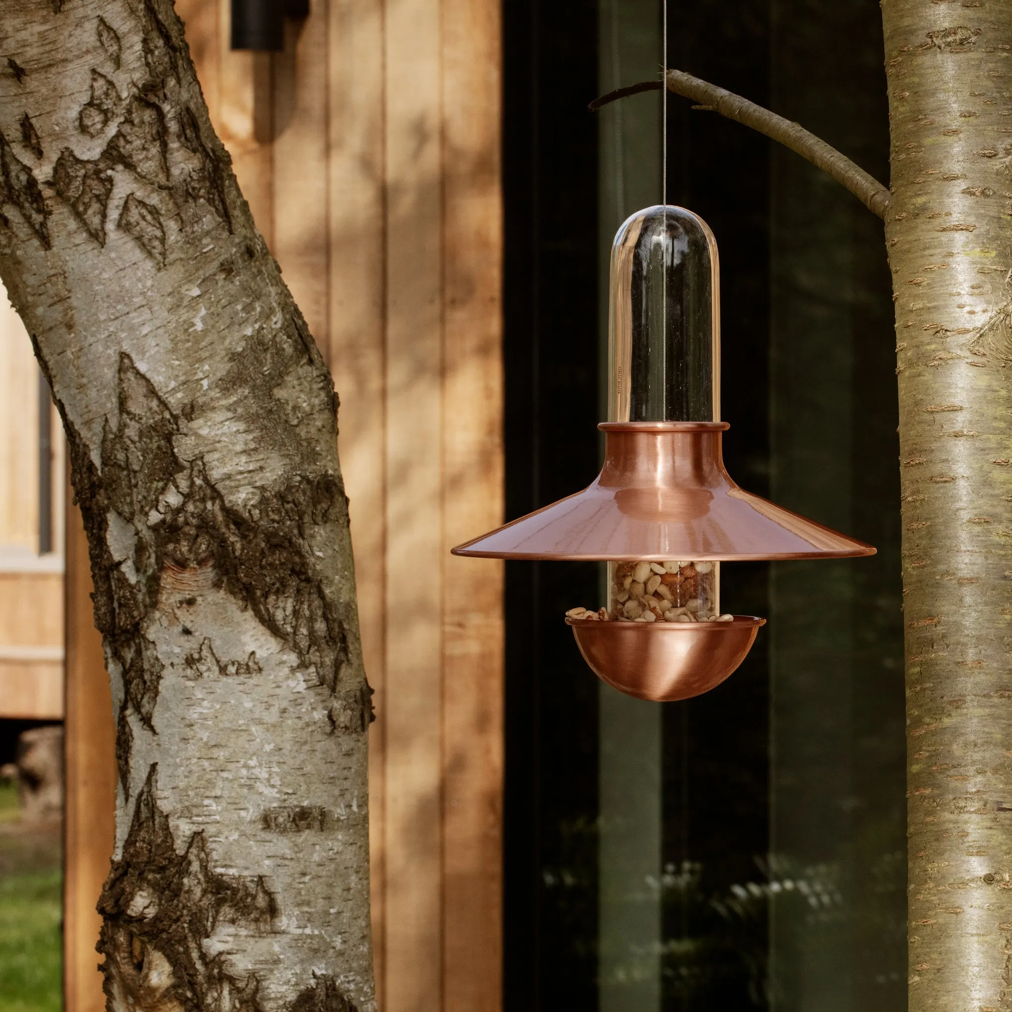 Copper Bird Feeder