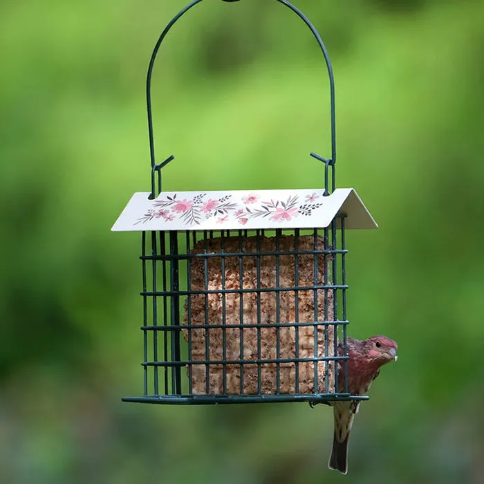 Decorative Metal Suet Cage Bird Feeder