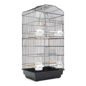 Durable Wrought Iron Bird Cage Parrot Aviary 92cm - Paw Mate