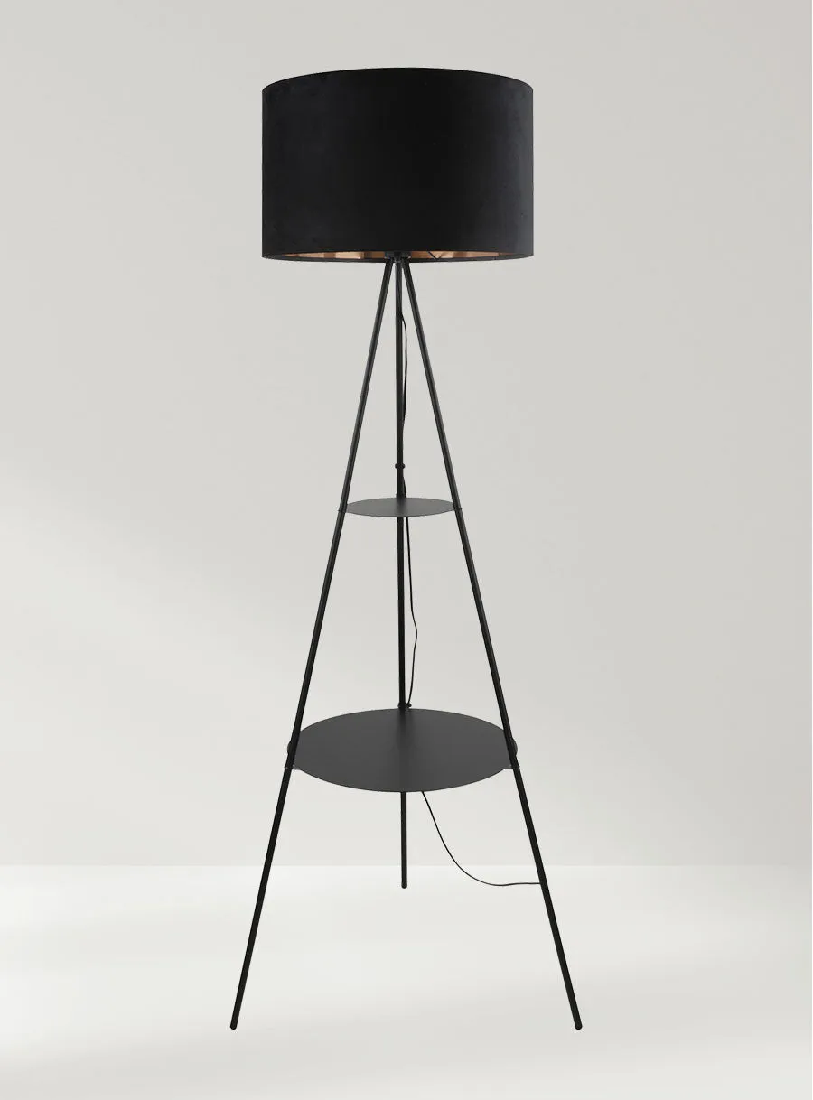 Hagen 2 Tier Shelf Floor Lamp