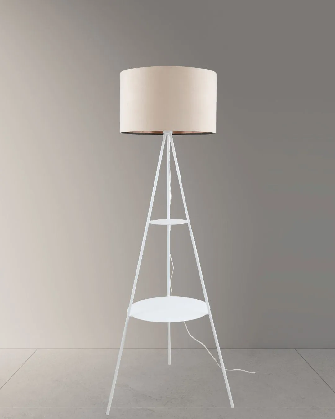 Hagen 2 Tier Shelf Floor Lamp