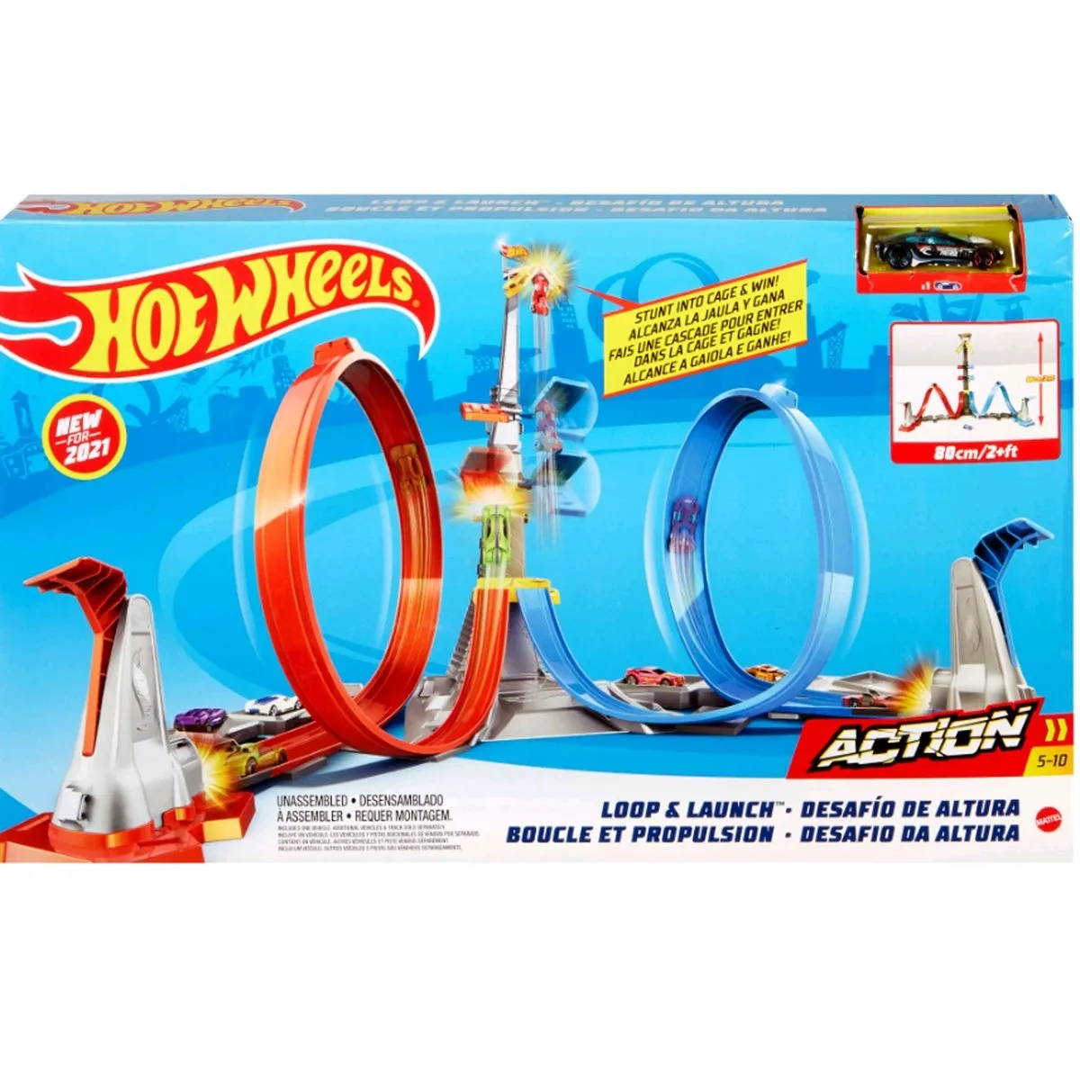 Hot Wheels Loop & Launch Track Set