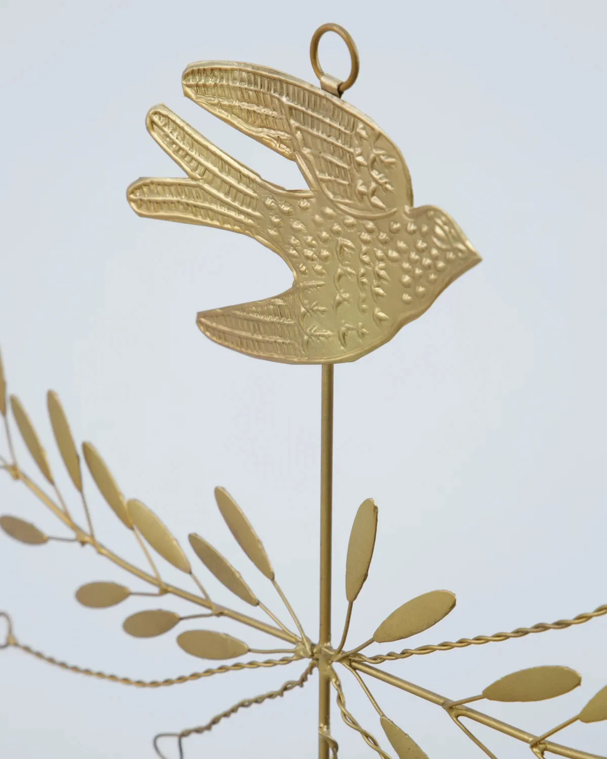 House Doctor Brass Decorative Bird Mobile