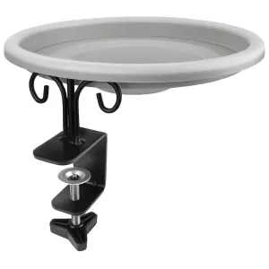 I Bird Bath, Bird Feeder With Balcony Bracket, Xl Feeding Plate - Feeding