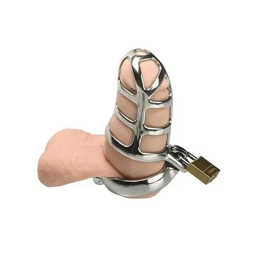 Kink Industries Stainless Steel Silver Chastity Cock Cage