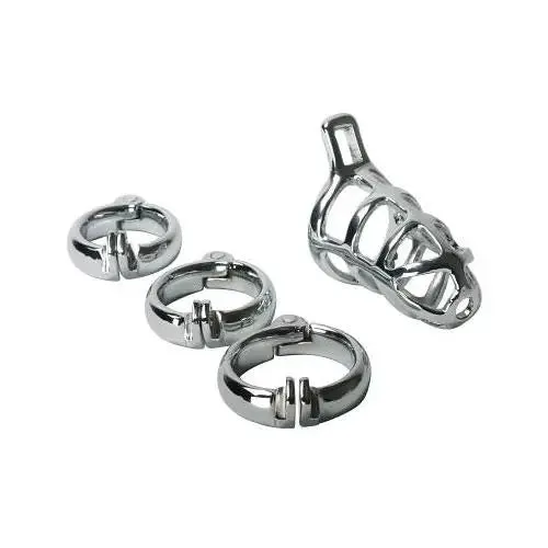 Kink Industries Stainless Steel Silver Chastity Cock Cage