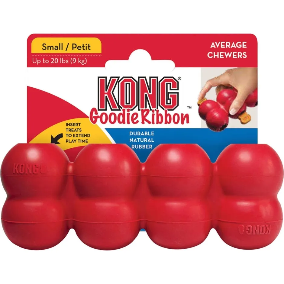 KONG GOODIE RIBBON (SM, RED)