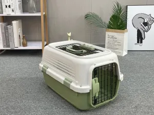 Lightweight Pet Carrier for Small Dogs, Cats & Rabbits, Green - YES4PETS