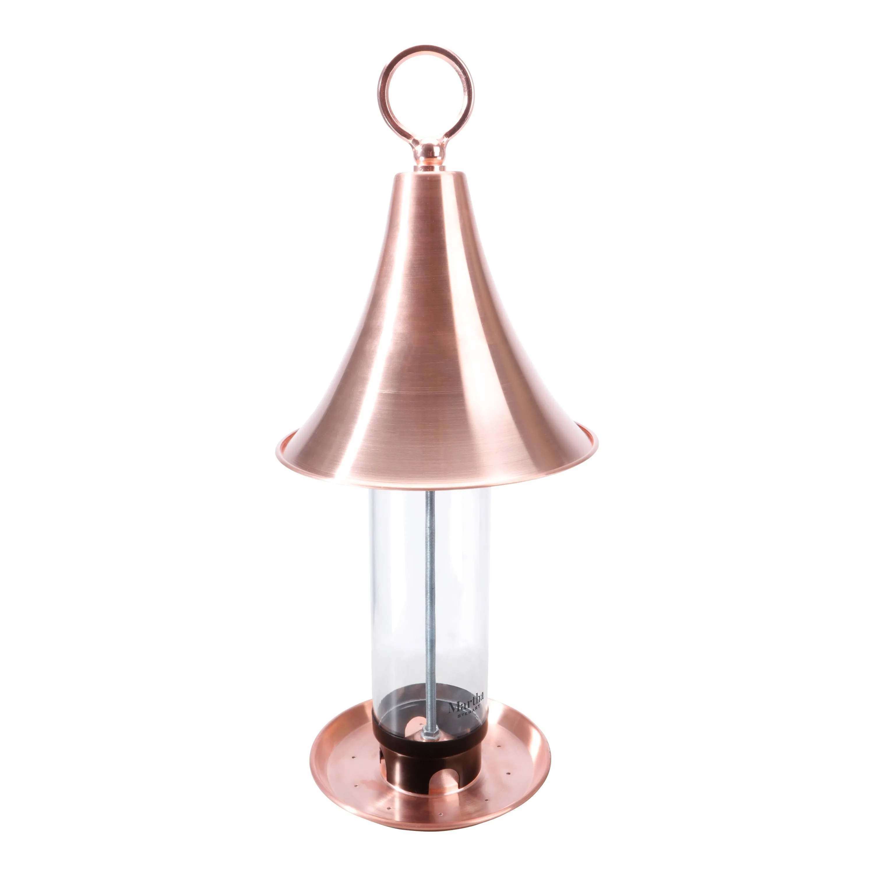 Martha Stewart MTS-CBF1 Real Copper Bird Feeder w/ 4 Feeding Ports