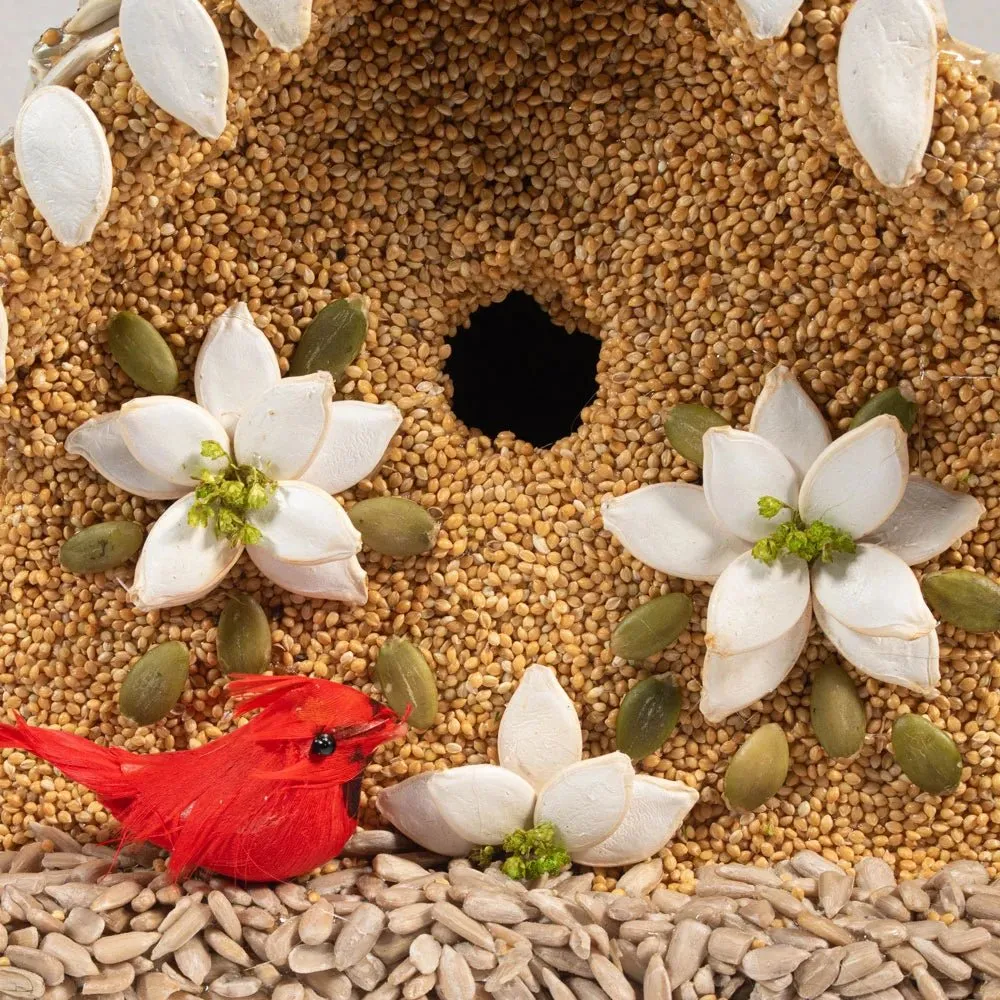 Mr. Bird Poinsettia Bird House - Bird Feeder