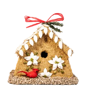 Mr. Bird Poinsettia Bird House - Bird Feeder