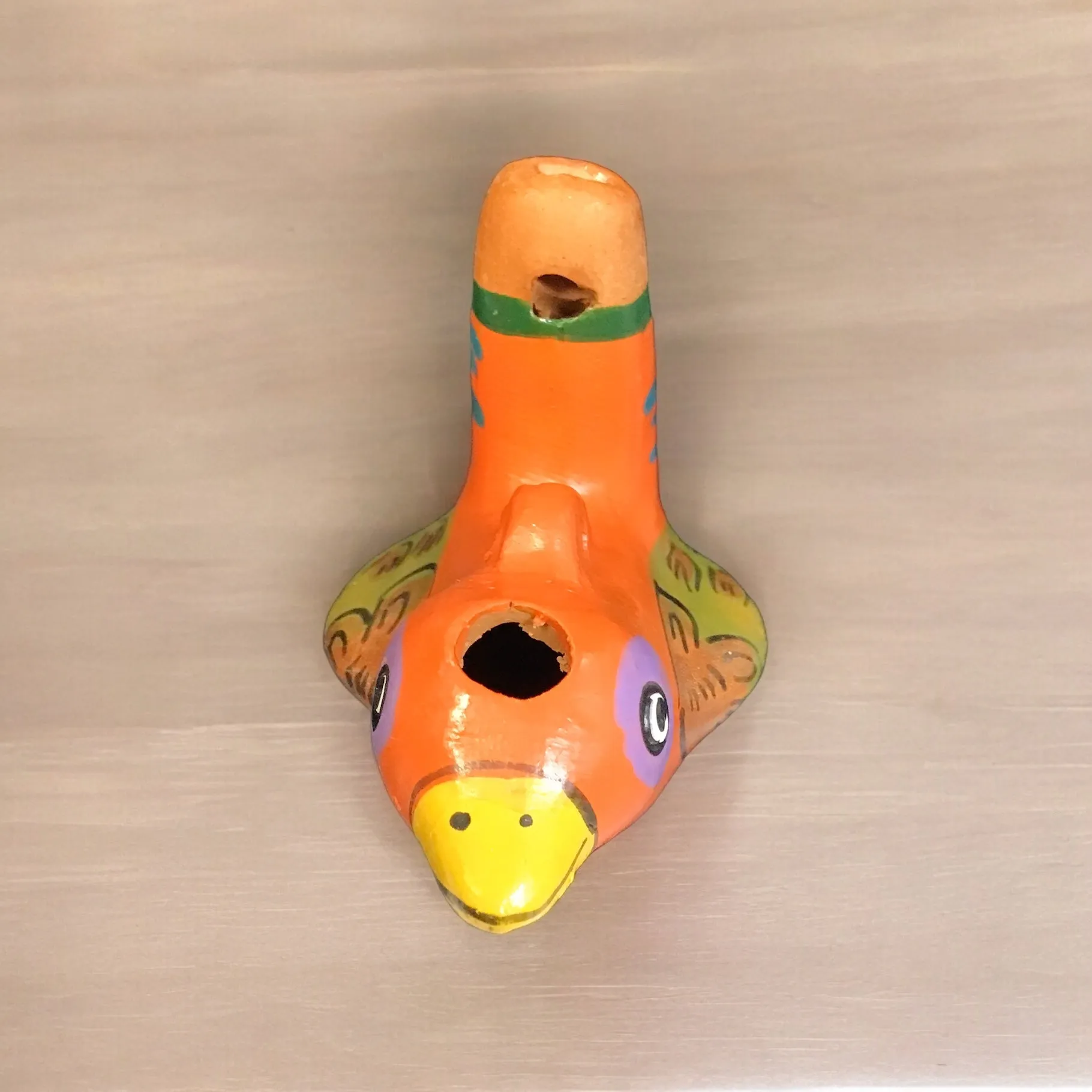 Orange Bird Water Whistle