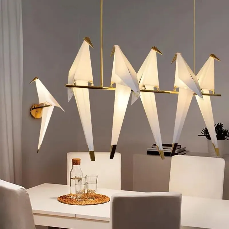 Origami Bird Decorative Chandelier Lamp