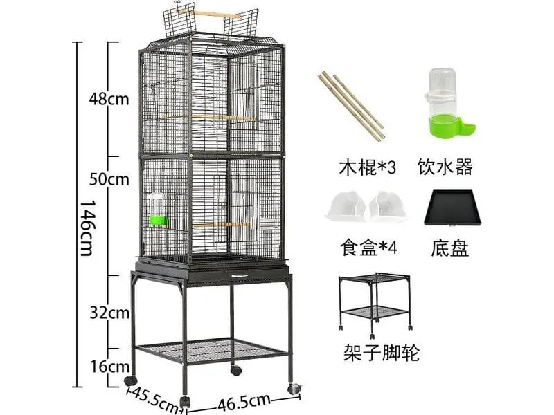 Pet Cage as per photo 46.5x46.5x146