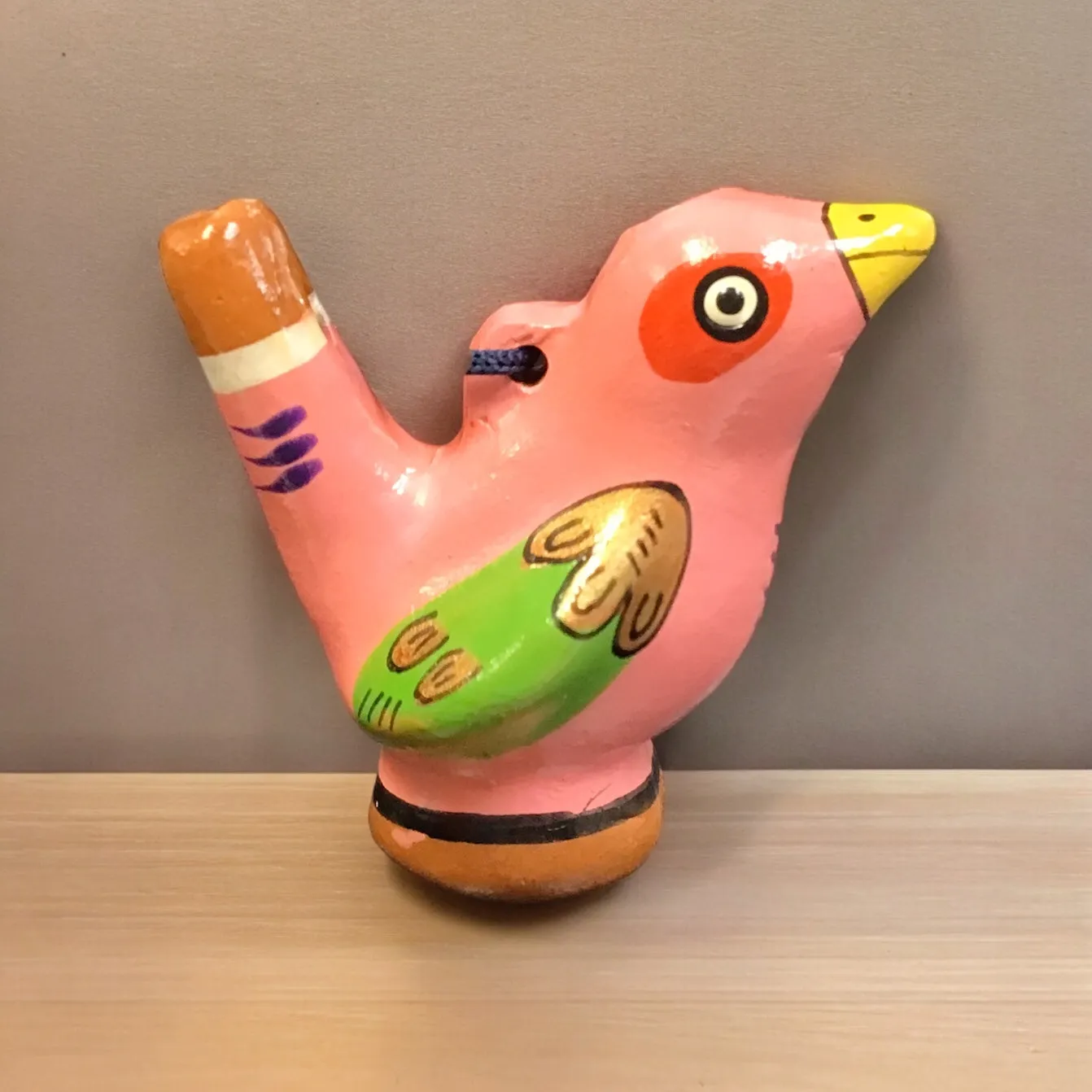 Pink Bird Water Whistle