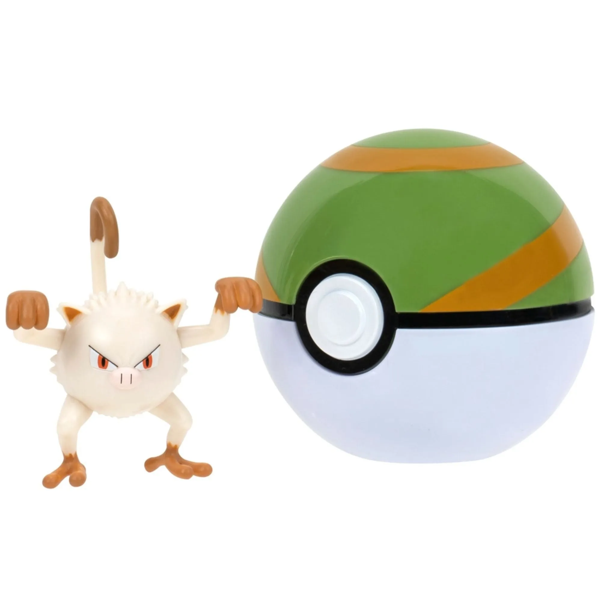 Pokemon Clip N Go Mankey & Nest Ball