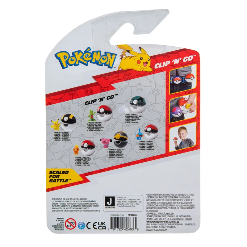 Pokemon Clip N Go Snom & Net Ball