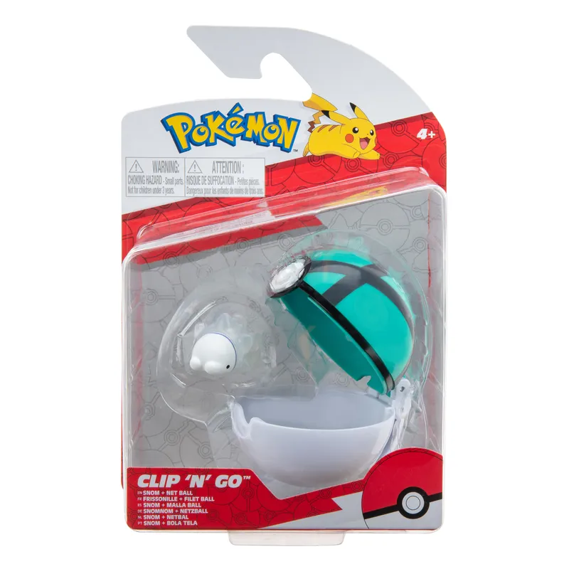 Pokemon Clip N Go Snom & Net Ball