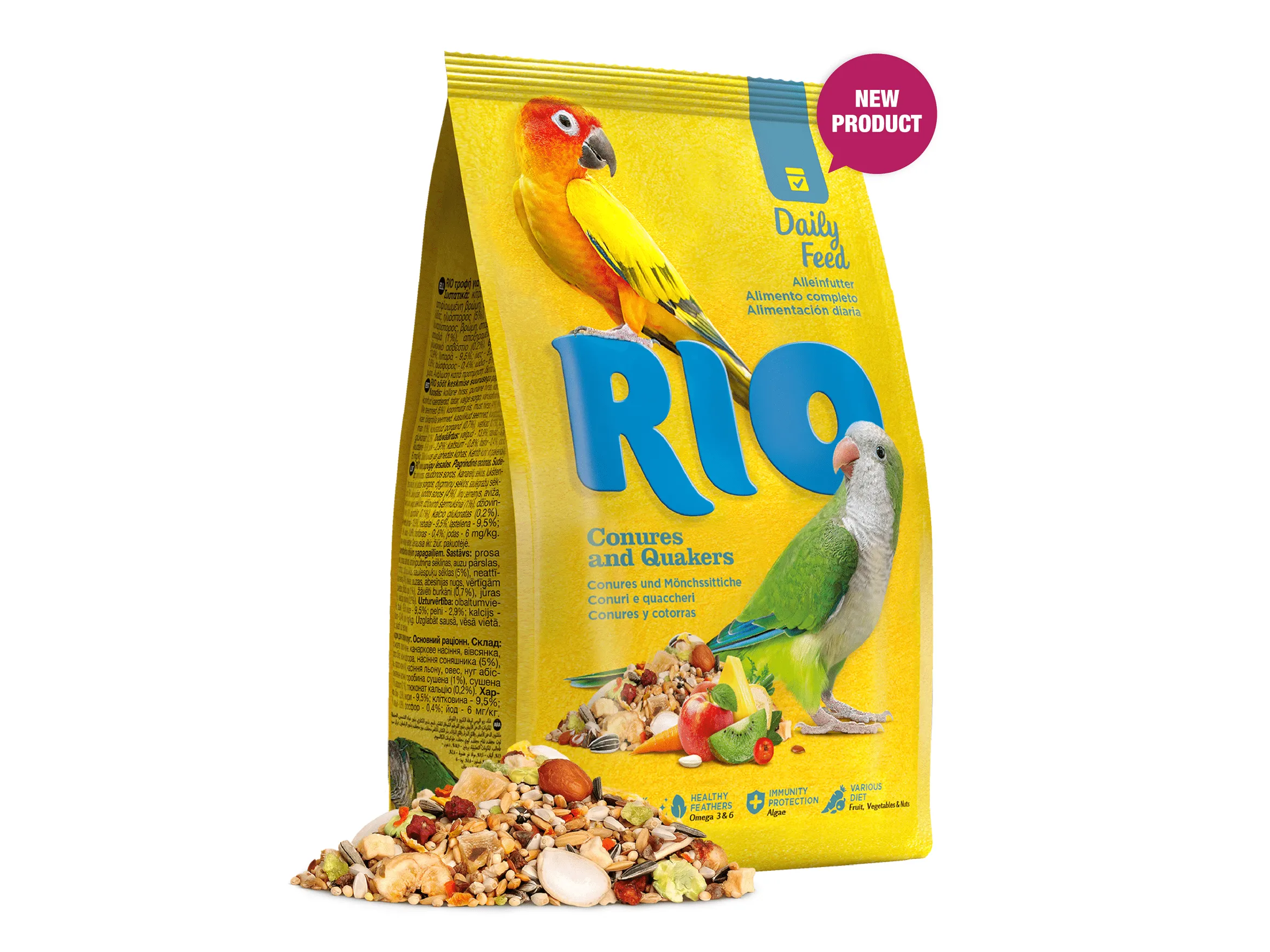 RIO Feed for conures and quakers. Daily feed, 1kg