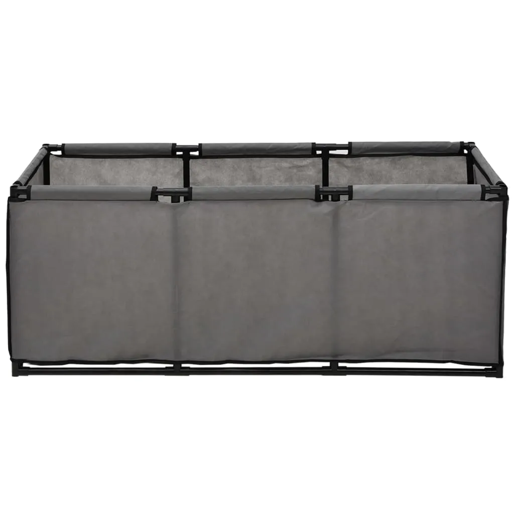 Small Animal Cage Grey 105x34.5x45 cm Fabric