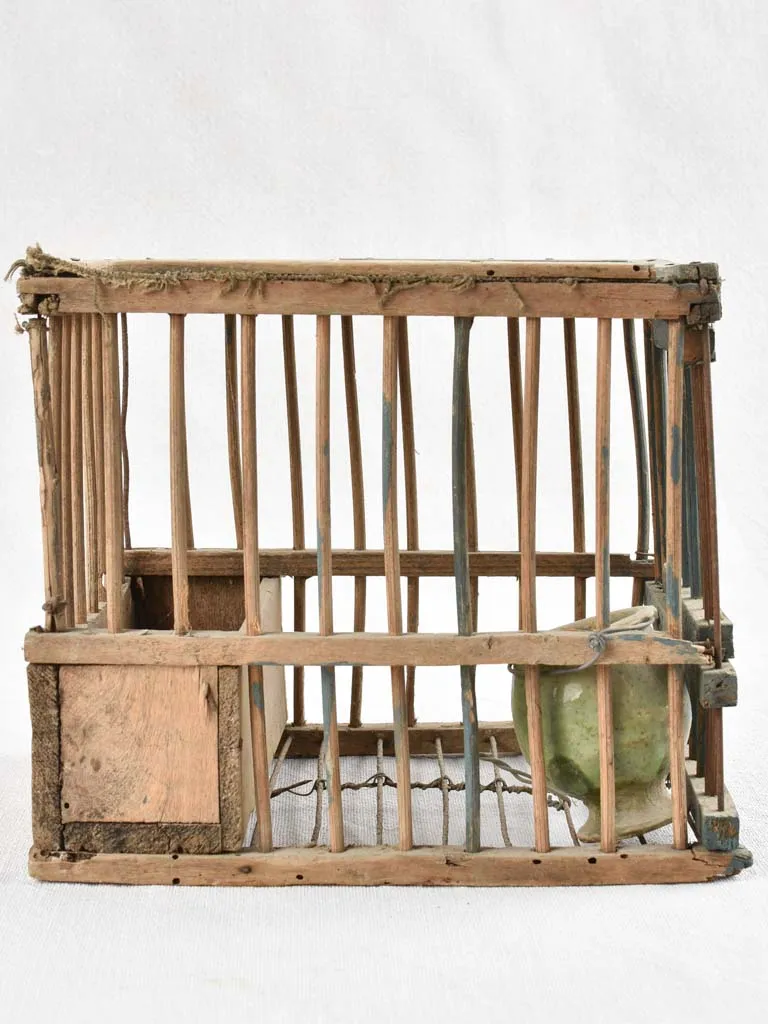 Small birdcage with P.T initials 7½"