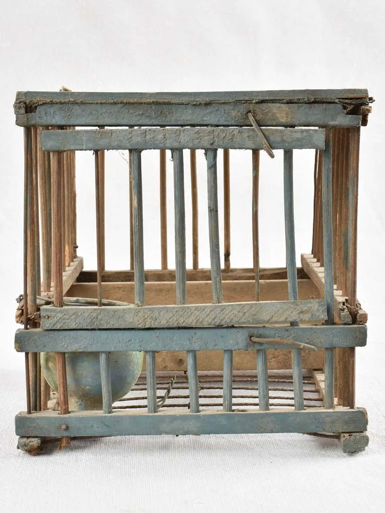 Small birdcage with P.T initials 7½"