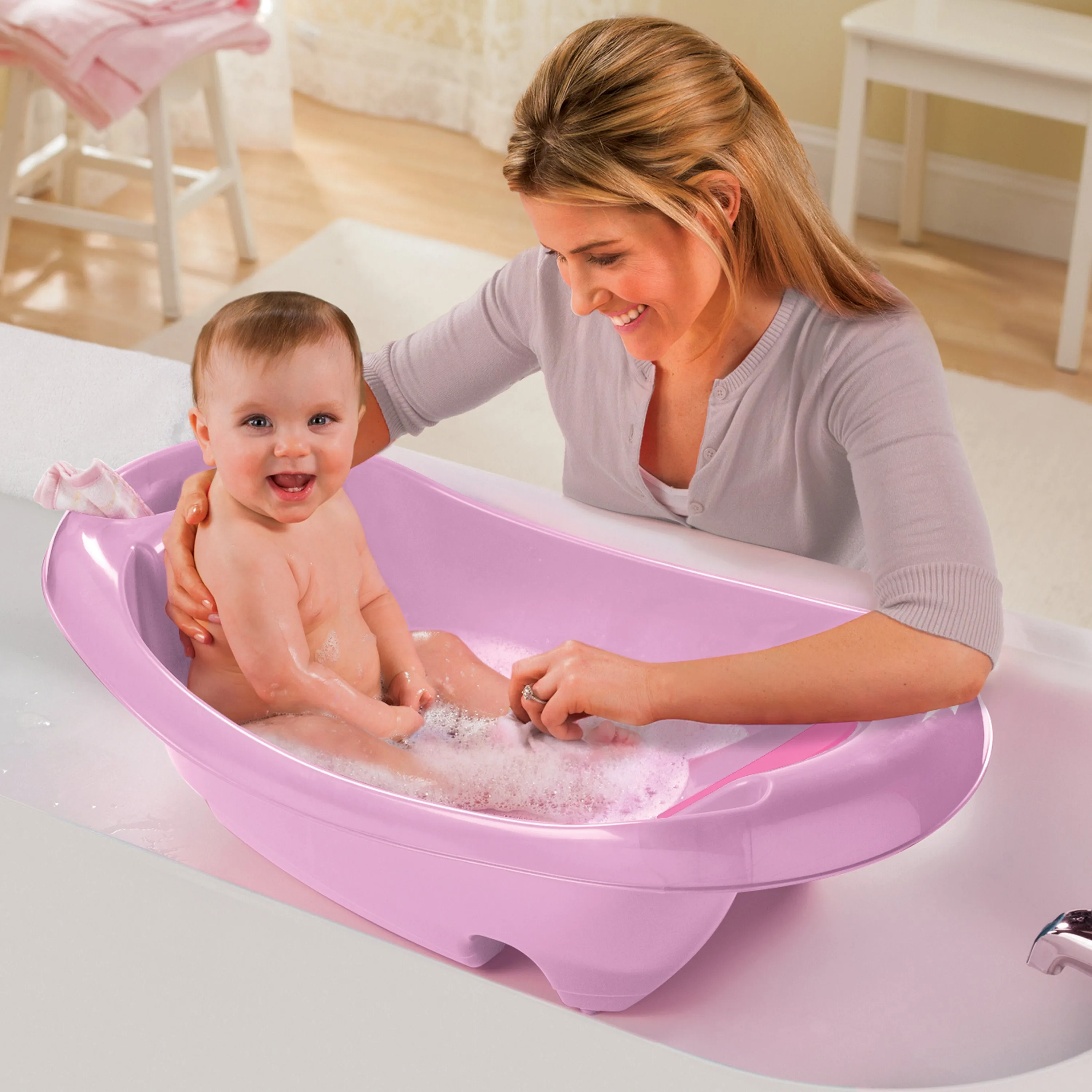 Splish n Splash Newborn to Toddler Tub - Pink