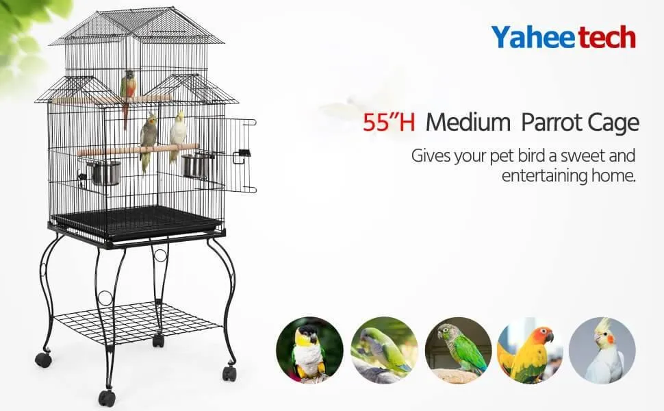 Yaheetech Large Bird Cage 55 Inch