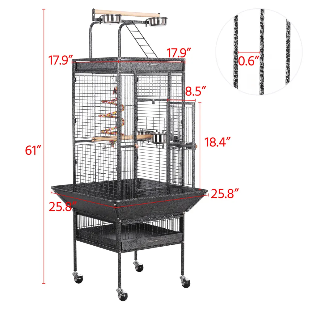 Yaheetech Parrot Cage 61 Inch