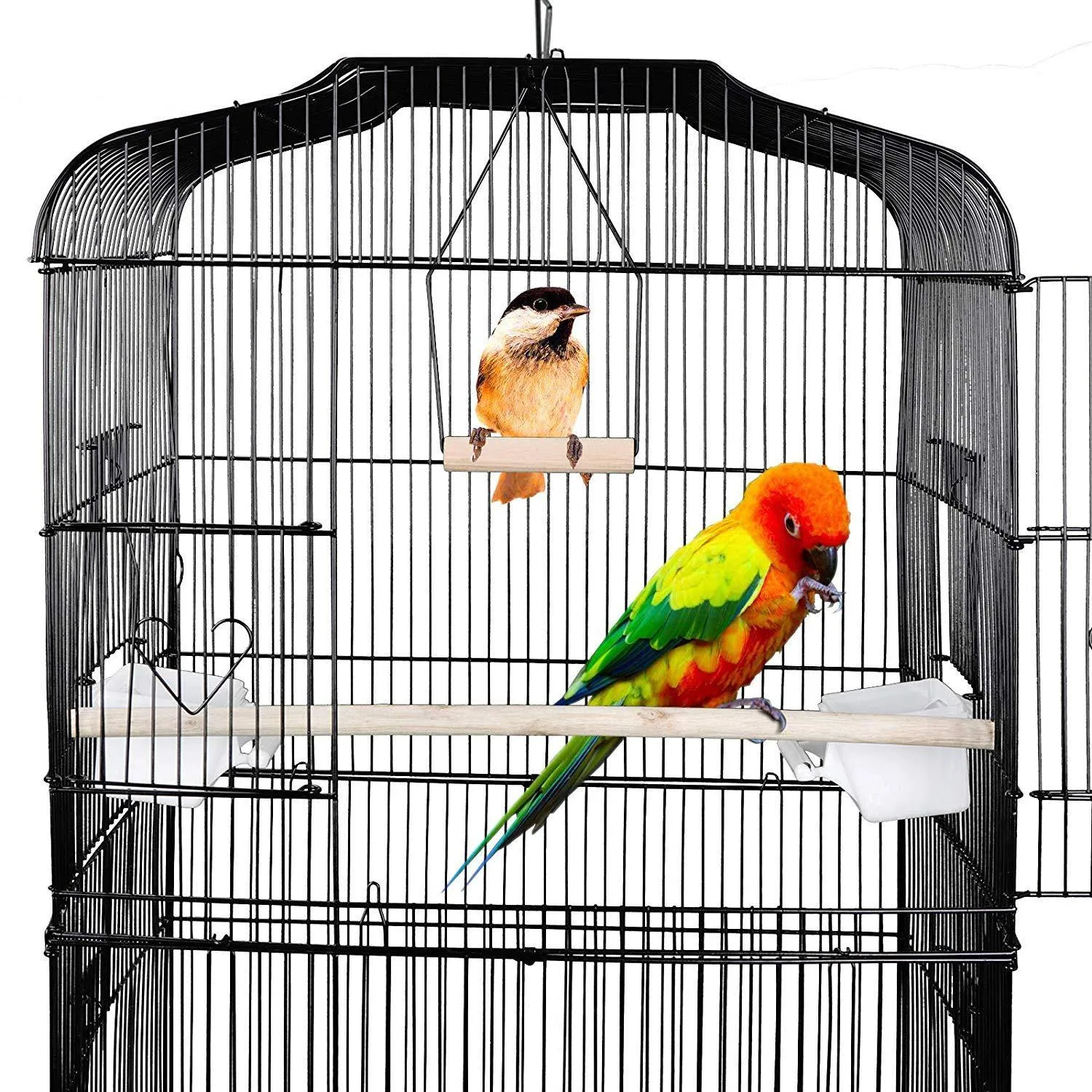 ZENY™ 59.3 Inch Bird Cage with Side-Out Tray, Storage Shelf, Pet Bird House