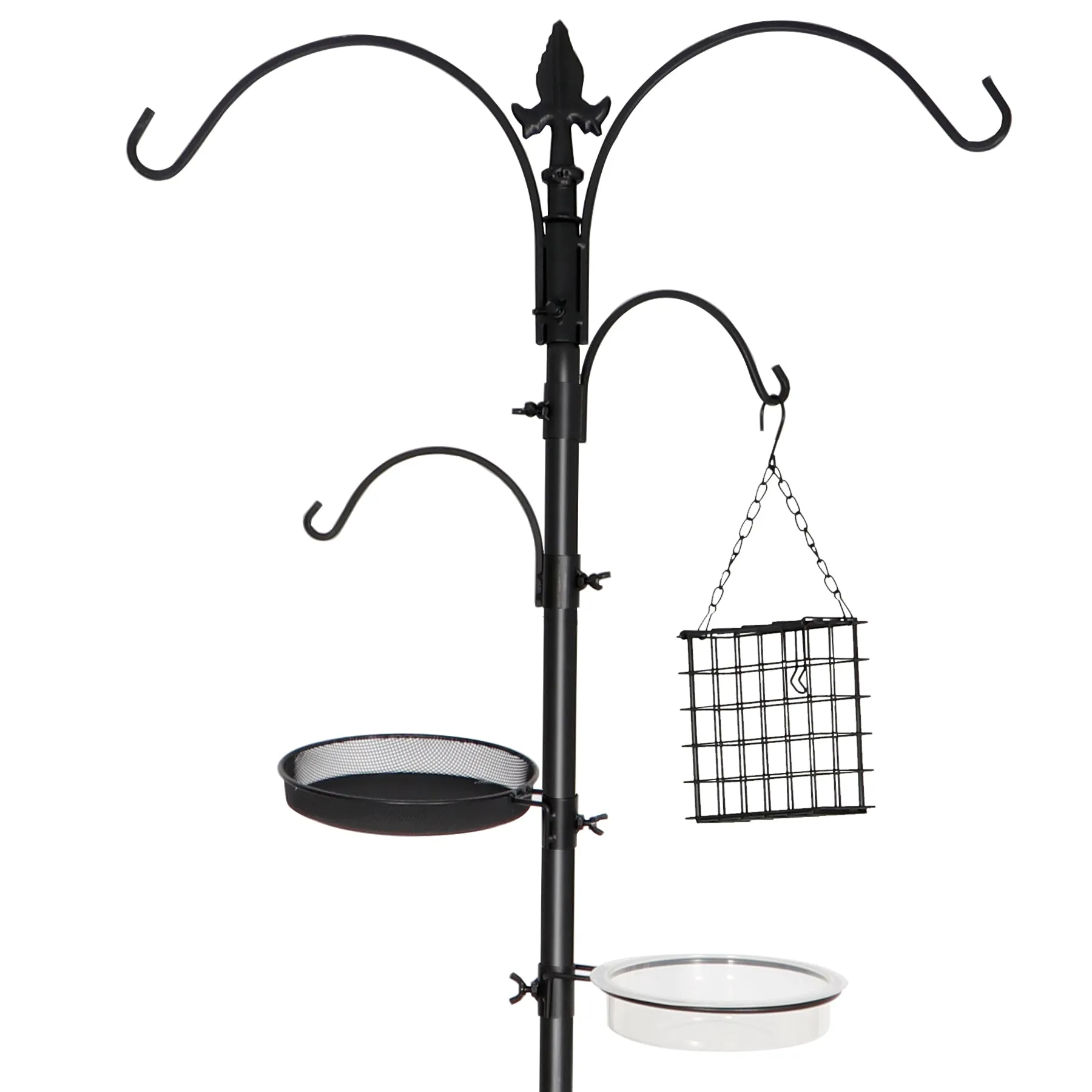 ZENY™ Multi Bird Feeding Station Kit Wild Bird Feeder Pole, 93 Inch Premium Feeder Hanging Kit